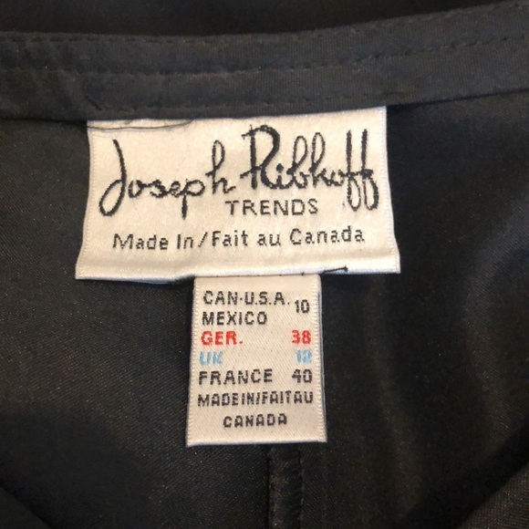 Joseph Ribkoff flowy  black pants VTG SZ 10 EUC - Picture 3 of 10